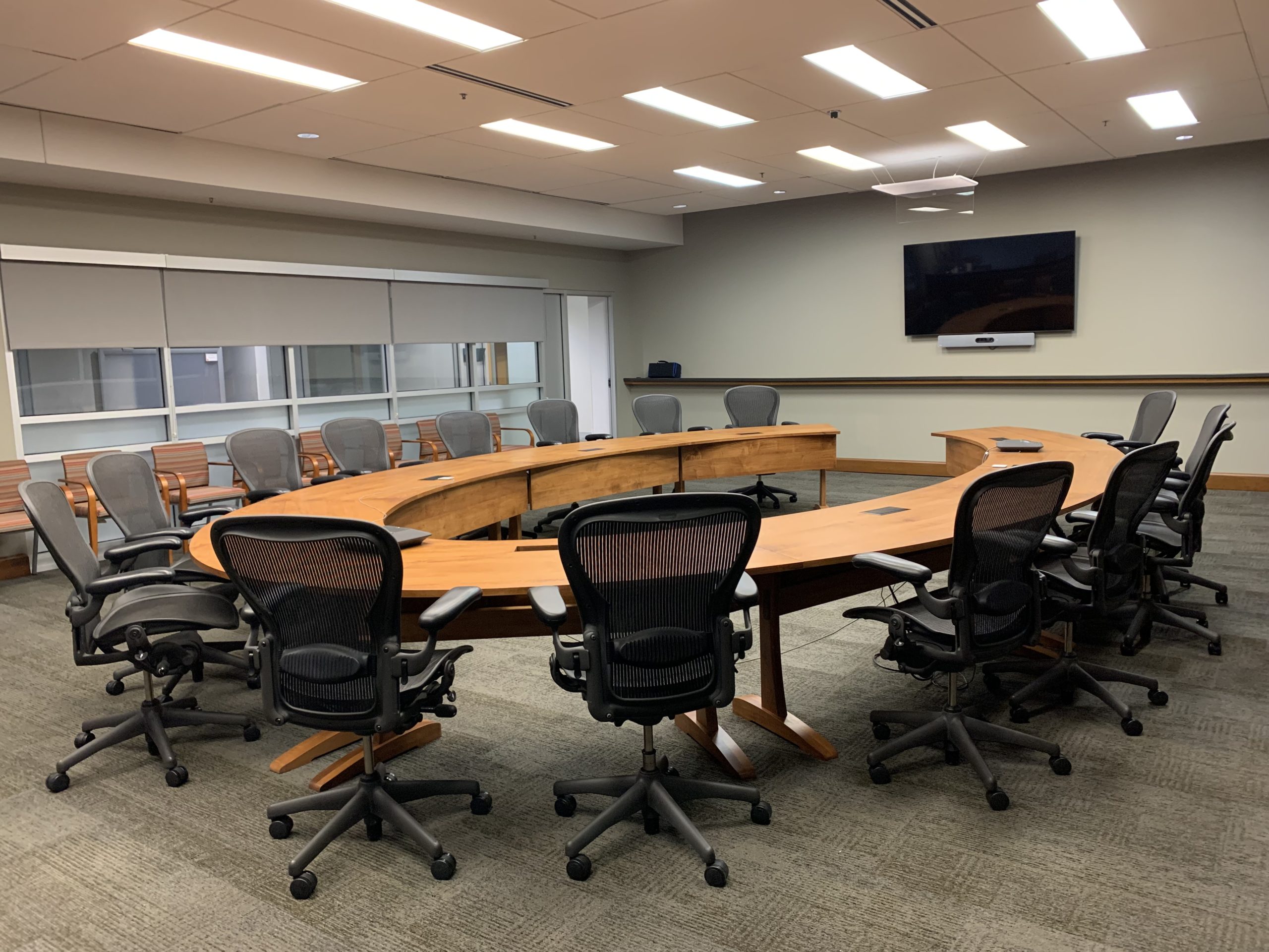Boardroom better suited to video conferencing